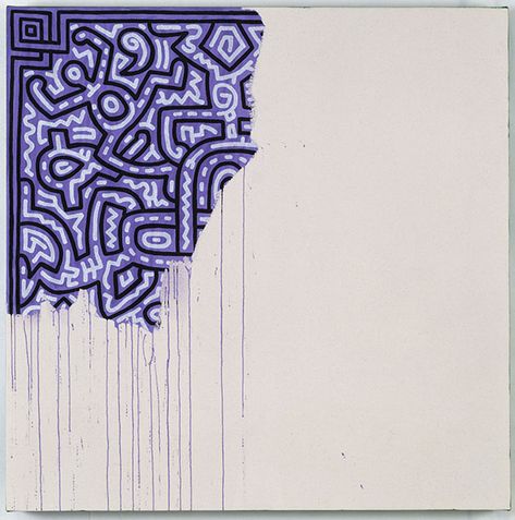 Keith Haring: Unfinished Painting (1990) Unfinished Painting, Jm Basquiat, Bad Painting, Keith Haring Art, Haring Art, Georges Seurat, Damien Hirst, Jean Michel Basquiat, Paul Cezanne