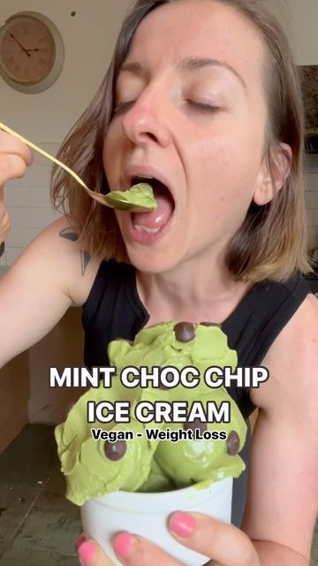 Mint Choc Chip Ice Cream, Broccoli Mum, Sneaky Veggies, Ami James, Calorie Density, Vegan Recipes Broccoli, Mint Choc Chip, Chef Aj, Super Low Calorie