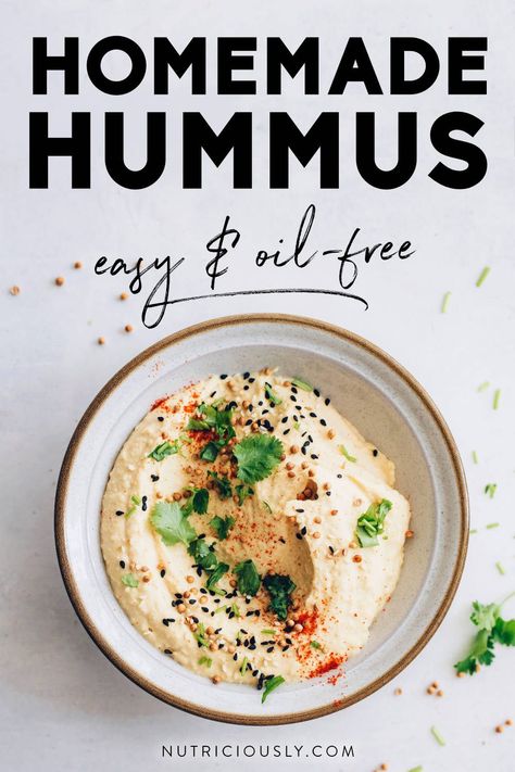 Oil Free Hummus, Oil Free Hummus Recipe, Gerson Diet, Staple Foods, Fat Oil, Sandwiches Wraps, Vegan Snack Recipes, Make Hummus, Vegan Dip