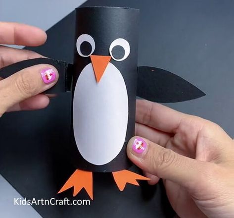 How to Make Toilet Paper Roll Penguin Craft For Kids Check more at https://www.kidsartncraft.com/paper-penguin-craft-tutorial-kids/ Penguin Craft For Kids, Paper Penguin, Cardboard Tube Crafts, Paper Roll Crafts Diy, 14th Birthday Party Ideas, Family Tree Wall Art, Toilet Roll Craft, Penguin Craft, Toilet Paper Crafts