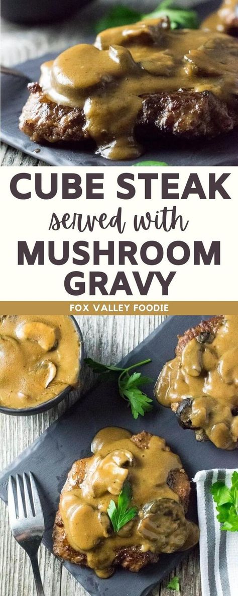 Cube Steak Recipes Cream Of Mushroom, Cube Steak Mushroom Soup, Cube Steaks With Mushroom Gravy, Cube Steak Cream Of Mushroom Soup, Cubed Steak With Mushroom Gravy, Cube Steak Mushroom Gravy, Cube Steak Recipes With Cream Of Mushroom Soup, Cube Steaks In Oven, Salisbury Steak With Cube Steak