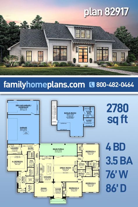 Info Brochure House Floor Plans With Library, Large Walk In Closet Floor Plan, 4 Bedroom 3 Bath House Plans Open Floor, House Plans With Large Garage, 4 Bedroom House Plan With Office, Floor Plans With Walk In Pantry, Floor Plan With Garage In Back, House With Guest House Floor Plans, 3 Bed With Office Floor Plan