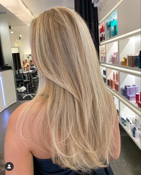 Hilights Blonde Hair Highlights, Blonde Hair And Highlights Light, Natural Full Highlights, Highlights On Already Blonde Hair, Medium Length Haircut Straight Blonde, Full Blond Highlights, Full Head Blonde Highlights Straight Hair, Blonde Hair Inspo Straight, Highlights In Natural Blonde Hair