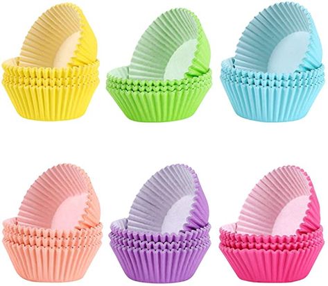 Amazon.com: 600 pcs Cupcake liners Rainbow Standard Paper Baking Cups Cupcake Liners Muffin Baking Cupcake Mold to Use for Pans: Home & Kitchen Easter Flower Cupcakes, Paper Cupcake Liners, Rainbow Baking, Cupcake Cups, Muffin Baking, Cake Liner, Cupcake Mold, Cupcake In A Cup, Flower Cupcakes