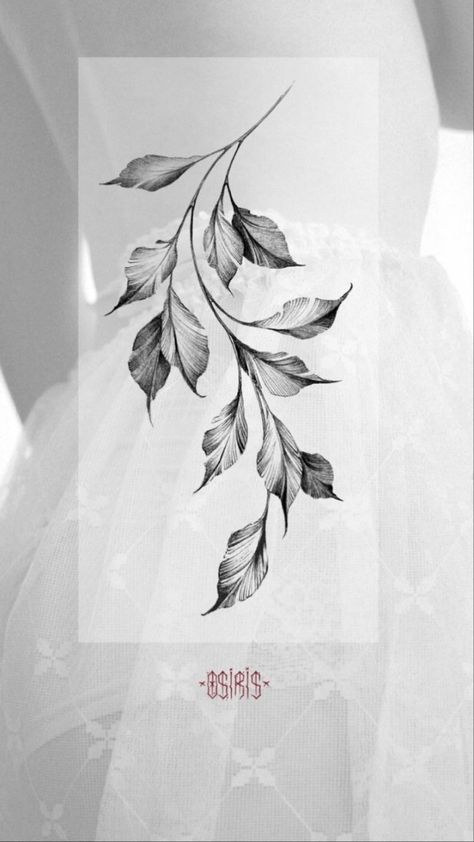 Plant Tattoo Sketch, Unique Fantasy Tattoos, Botanical Leaf Tattoo, Rose Leaves Drawing, Black Leaves Tattoo, Botanical Tattoo Delicate, Leaf Tattoo Design, Blackwork Flowers, Blatt Tattoos