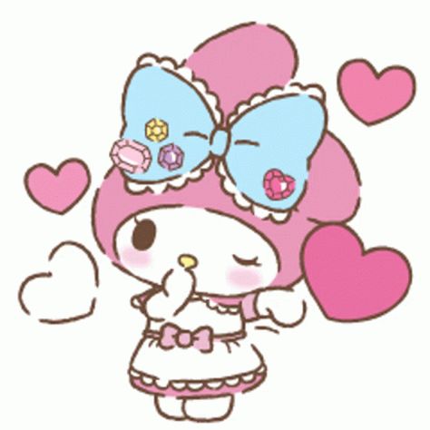 My Melody Gif, Valentines Gif, Animated Emojis, My Melody Wallpaper, I Love You Gif, Dancing Gif, Hello Kitty My Melody, Good Morning Picture, Cartoon Gifs