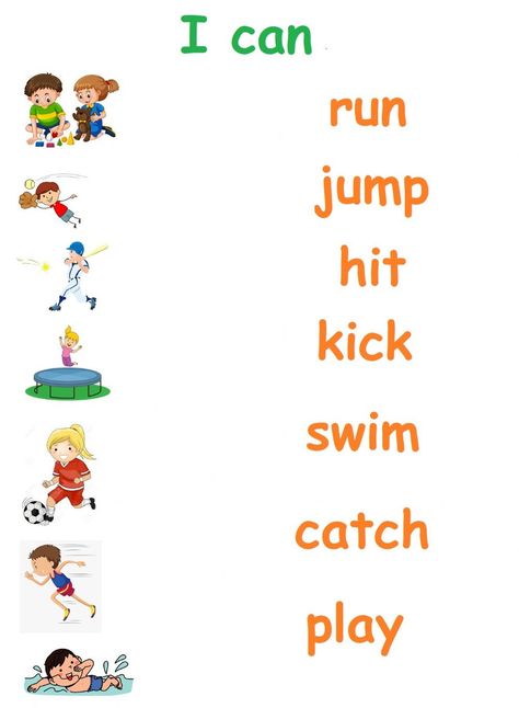 Action verbs interactive exercise for 1st. You can do the exercises online or download the worksheet as pdf. Learn English Kindergarten, Action Verbs For Kindergarten, Verb Activities For Kindergarten, Things That Go Together Worksheet, I Can Worksheet For Kids, Verbs Worksheet For Kindergarten, Verbs For Grade 1, Kg2 English Worksheets, Action Words Worksheet For Kindergarten