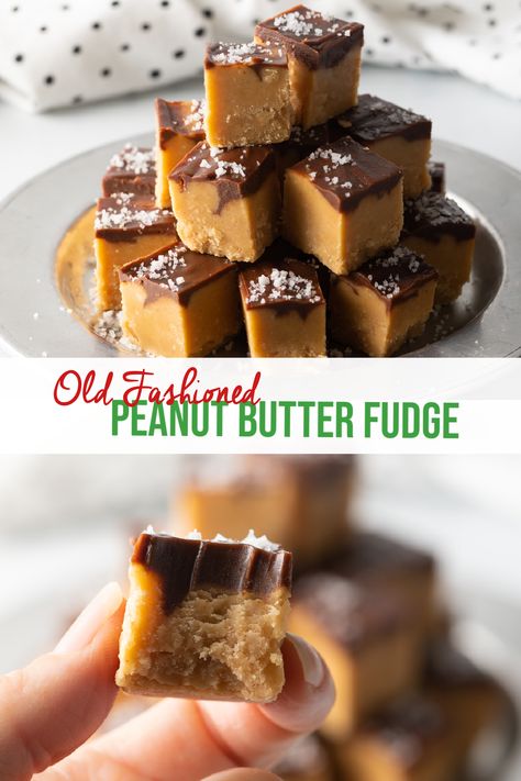 The Best Peanut Butter Candy (Old Fashioned Fudge) - This classic recipe makes the most soft and delicious old fashioned peanut butter fudge, with or without a chocolate fudge swirl on top. It takes a quick and easy 15 minutes to make for a delightful dessert or anytime treat! | A Spicy Perspective Chocolate And Peanut Butter Fudge, Chocolate Peanut Butter Fudge Easy, Pb Fudge, Peanut Butter And Chocolate Fudge, Chocolate Peanut Butter Fudge Recipe, Peanut Butter Chocolate Fudge, Fudge Recipes Peanut Butter Chocolate, Peanut Butter Cup Fudge, Peanut Butter Fudge With Chocolate Top