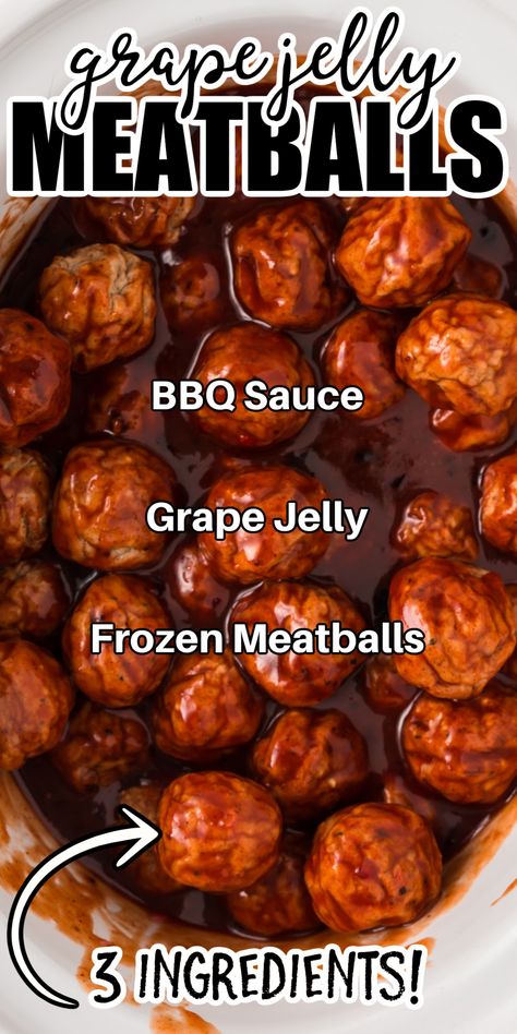 meatballs in a crockpot Best Crock Pot Meatballs Appetizers, Frozen Meatballs With Grape Jelly, Easy Meatballs In Crockpot, Bbq Grape Jelly Meatballs Crock Pot, Meatball Recipes Grape Jelly, Easy Barbecue Meatballs, Bbq And Jelly Meatballs, Mini Meatball Crockpot Recipes, Best Meatball Appetizer Recipe Crockpot