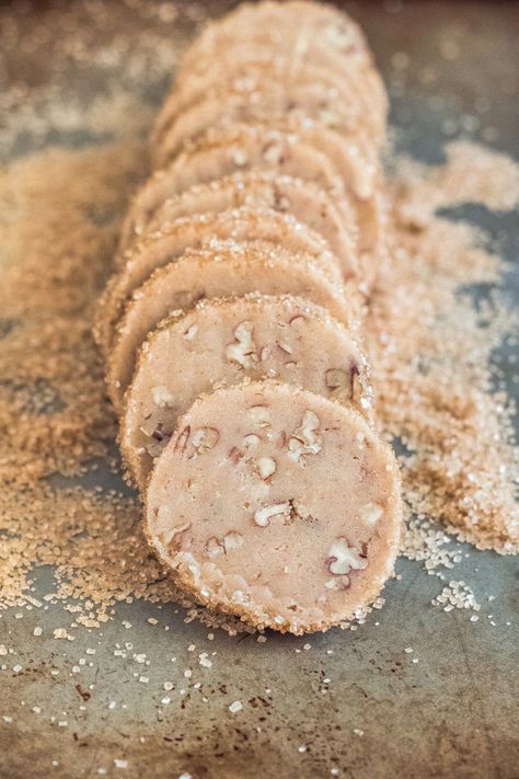 #HealthySnackFoodRecipes Maple Glazed Pecan Shortbread Cookies, Shortbread Syrup Recipe, Maple Syrup Shortbread Cookies, Maple Syrup Snacks, Maple Crinkle Cookies, Maple Walnut Shortbread Cookies, Maple Shortbread Cookies Recipe, Roll And Slice Cookies, Shortbread Roll Out Cookies