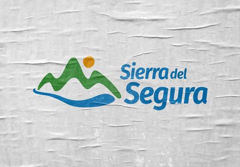 Rediseño logo Turismo Sierra del Segura - Cartel Arte Tourism Branding, Logo Cat, City Branding, Mountain Logos, Campaign Logo, Geometric Logo, Waterpark, Travel Tours, Logo Ideas