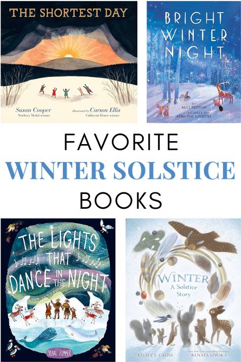 6 Favorite Winter Solstice Books - Everyday Reading December Solstice, Winter Lesson Plan, Winter Solstice Celebration, Christmas Picture Books, Bday Party Kids, Winter Books, Christmas School, Elementary Art Projects, Preschool Books