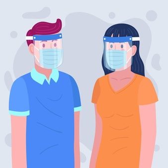 Free Vector | People using face shield and mask Matching Cat Pfp Friends, Matching Cat, Pfp Friends, Face Shield Masks, Cat Pfp, Vector People, Face Mask Design, Homemade Face Masks, About People