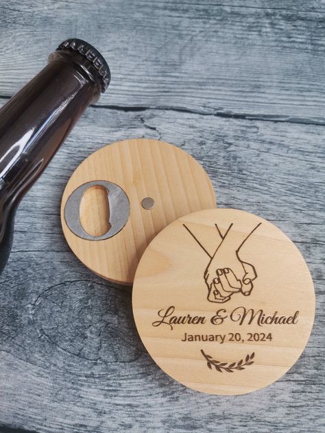 Wedding Bottle Opener Favors, Wedding Bottle Opener, Natural Tree, Natural Edge, Natural Wood Finish, Groom Gift, Tree Bark, Wedding Party Favors, Wooden Gifts