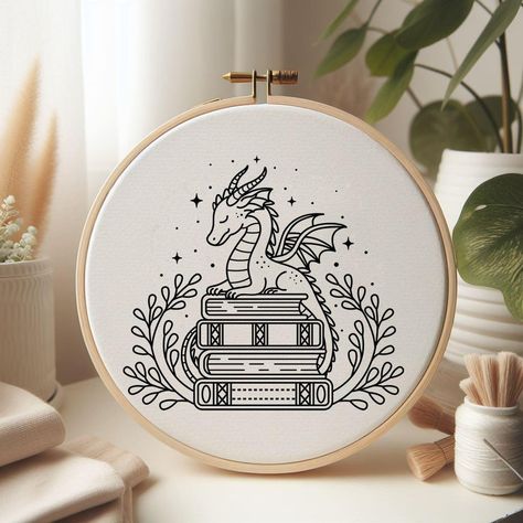 Books Embroidery, Hand Embroidery Projects, Embroidery Patterns Free, Hand Embroidery Pattern, Hand Embroidery Art, Hand Embroidery Patterns, Embroidery Inspiration, Hoop Art, Diy Embroidery