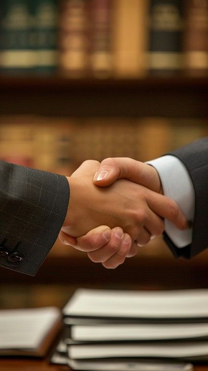 Two professionals in business attire engaging in a firm handshake in front of a bookshelf. Handshake Aesthetic, Handshake Business, Business Handshake, Strong Symbol, Apple Iphone Accessories, Career Vision Board, Biophilic Design, Business Deals, Shake Hands