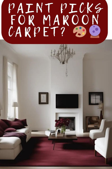 Looking To Freshen Up Walls Against A Maroon Carpet? Discover The Perfect Paint Colors That Will Make Your Room Pop. 🌈✨ Click To Reveal A Palette That Elevates Your Space! #MaroonCarpet #PaintColors #HomeDecor #RoomMakeover #ColorSchemes #InteriorDesign #WallDecor #HomeStyling #DecorTips #LivingSpace #ElegantInteriors #DesignInspiration #HouseGoals #PaintingGuide #CozyHome Maroon Carpet, Color Palette Interior Design, Drawing Room Design, Dark Carpet, Red Furniture, Red Floor, Painting Carpet, Farmhouse Paint Colors, Farmhouse Paint