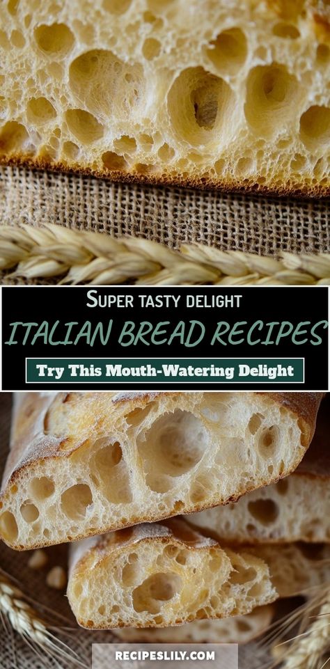 Join me as I dive into the world of Italian bread baking! These recipes are super tasty and perfect for any occasion. Whether you're a seasoned baker or just starting out, you'll love how easy it is to create this delicious bread at home. Let's bring a taste of Italy to our kitchens! No Knead Italian Bread Recipes, Italian Bread Recipe, Pasta And Bread, Italian Bread Recipes, Bread Kitchen, Bread At Home, Ciabatta Bread, Bulk Food, Homemade Italian