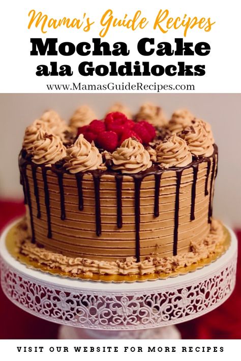 Filipino Mocha Cake Recipe, Mocha Cake Recipe Easy, Easy Mocha Cake, Goldilocks Mocha Cake Recipe, Mocha Cake Design, Mocha Roll Cake Recipe, Mocha Chiffon Cake Recipe, Mocha Cakes, Filipino Cake