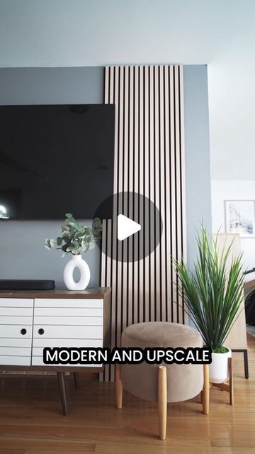 OZɅRKÉ on Instagram: "Transform any room with the Acoustic Wooden Wall Slat Panel!  Our gorgeously crafted wood strip panels not only offer a sleek and modern look but also provide premium acoustic qualities. The natural wood collection is made with the highest quality veneer and finished smoothly for a clean, contemporary appearance.  🔇 Noise Reduction 💯 Highest Quality ✔️ Fast Installation Process ✈️ Free Worldwide Shipping" Acoustic Panels Living Room, Acoustic Panels, Noise Reduction, Wooden Wall, Wooden Walls, Wood Crafts, Natural Wood, Sleek, Living Room