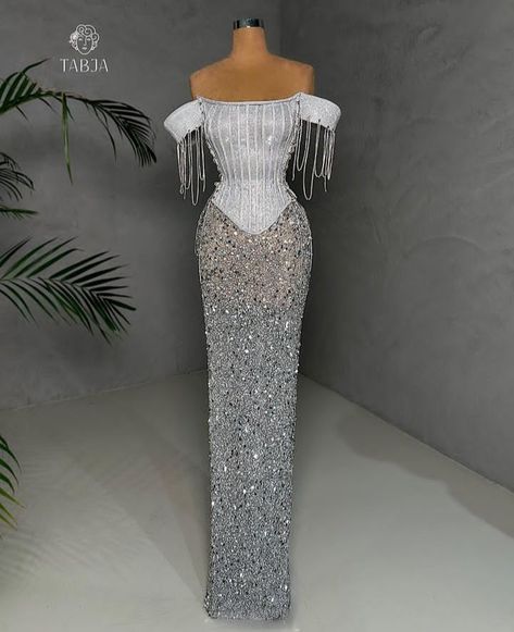 Nigerian Traditional Dresses, Silver Party Dress, Lace Dress Classy, Nigerian Lace Styles Dress, Nigerian Lace Styles, Dresses Luxury, Sheath Dresses, Fasion Outfits, Silver Party