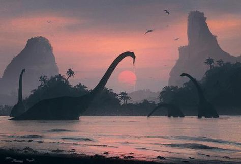 Imagen de dinosaur, world, and aesthetic Prehistoric Wildlife, Jurrasic Park, Land Before Time, Dinosaur Pictures, Dinosaur Illustration, Prehistoric Art, Paleo Art, Extinct Animals, Jurassic Park World