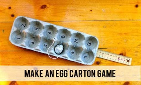 Show your kids how to make their own fun by doing some good old fashioned egg carton craft. You can make your own game with this easy recycled craft activity. Game Crafts For Kids, Recycled Crafts Kids Projects, Egg Carton Craft, Easy Recycled Crafts, Carton Craft, Pioneer Crafts, Diy Paper Wall Hanging, Game Crafts, Random Numbers