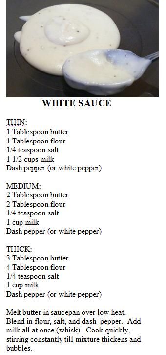 White Sauce to make it low FODMAP/Gluten Free use any Gluten free flour or wheat free flour and substitute milk for Lactose Free Milk Dairy Free Alfredo, Dairy Free Alfredo Sauce, White Sauce Recipes, Homemade Sauce Recipes, Bechamel Sauce, Pasta Sauce Recipes, Savory Sauce, White Sauce, Tapenade