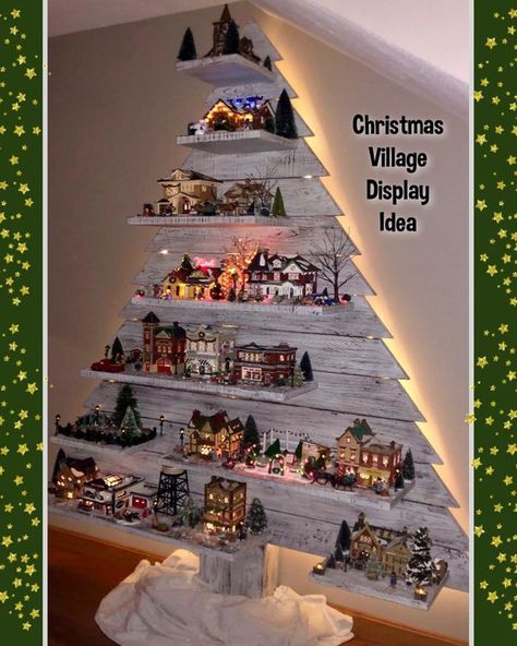 Disney Christmas Village, Old Fashioned Christmas, Disney Christmas, Christmas Village, Crafty Stuff, Holiday Decorations, Decor Diy, Christmas Decor Diy, Easy Crafts