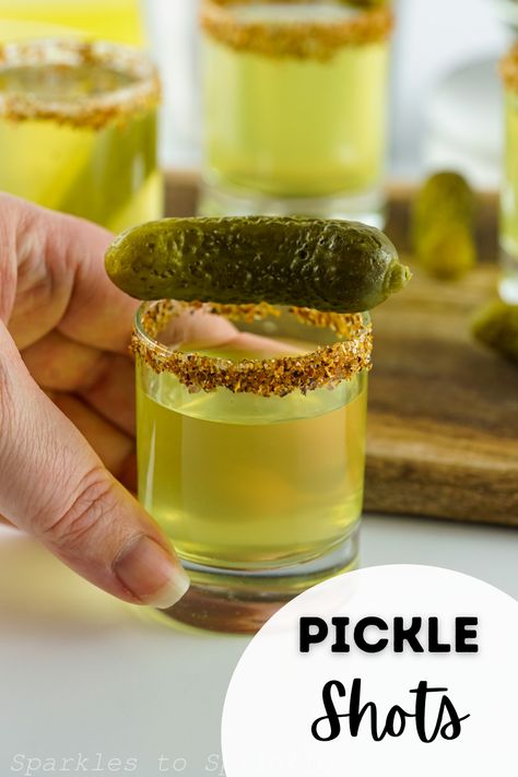 Calling all shot lovers and pickle fans alike! Get ready to have your taste buds tantalized by one of the craziest and most unique adult beverages to hit the scene – pickle shots. Combining the tartness of pickles, the saltiness of the brine, and an unworldly kick of vodka, you won’t believe how amazing and flavorful these shots are. Plus, they’re incredibly easy to make. Pickle Shots Recipe, Pickle Shots, Pickle Shot, Test Tube Shots, Dill Pickle Juice, Pickle Vodka, Best Pickles, Simple Syrup Recipes, Vodka Shots