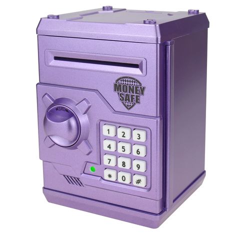 Bank For Kids, Money Saving Box, Bank Money, Money Safe, Teen Money, Savings Box, Xmas Wishes, Kids Electronics, Girls Toys