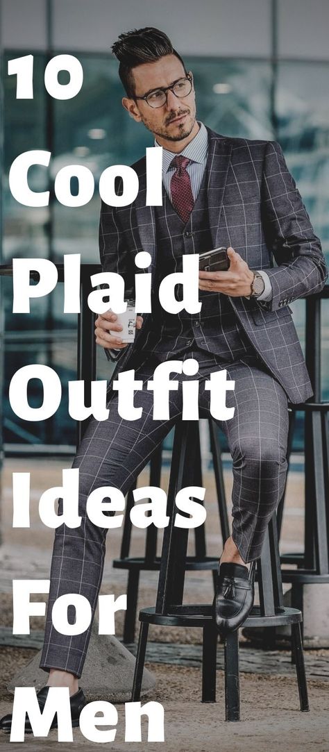 Men’s Plaid Pants Outfit, Plaid Pants Outfit Men, Plaid Pants Men Outfit, Plaid Outfit Ideas, Mens Wedding Guest Outfit, Plaid Coat Outfit, Mens Plaid Blazer, Sport Coat Outfit, Slacks Outfit