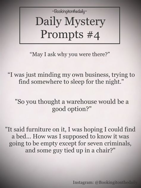 Action Prompts Creative Writing, Action Writing Prompts, Mafia Writing Prompts, Darkling Aesthetic, Mystery Writing Prompts, Action Prompts, Mystery Prompts, Mystery Writing, Daily Writing Prompts