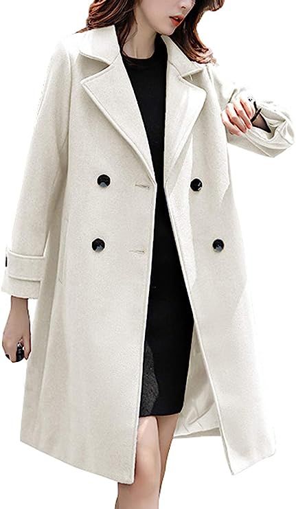 Elegant Wear, Wool Pea Coat, Coat Women Fashion, Winter Trench Coat, Wool Coat Women, Long Wool Coat, Wool Peacoat, Women Essentials, Womens Basic