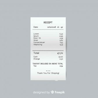 Premium Vector | Receipt template with flat design Receipt Template Aesthetic, Receipt Png, Bill Template, Receipt Template, 3d Concept, Hotel Reception, Png Aesthetic, Isometric Design, Mobile Payments