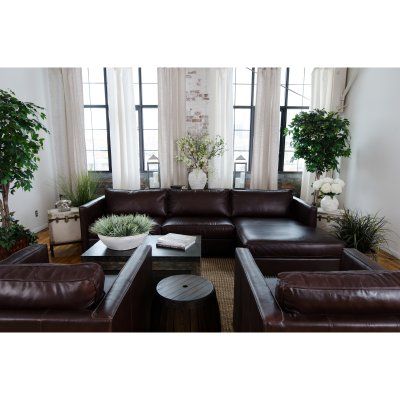 Dark Grey Leather Sofa, Leather Sofa Decor, Dark Brown Couch Living Room, Grey Living Room Sets, Brown Couch Living Room, Grey Leather Sofa, Leather Sofa Set, Brown Home Decor, Leather Chairs