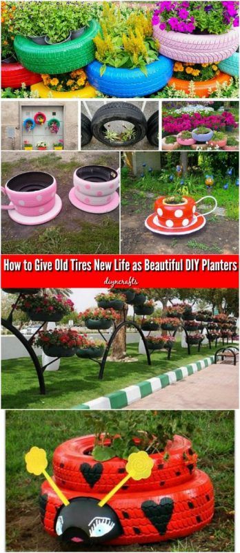 How to Give Old Tires New Life as Beautiful DIY Planters {Video} Painted Tires, Tire Craft, Tire Garden, Tire Planters, Tire Art, Tyres Recycle, Old Tires, Garden Animals, Yard Project