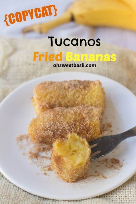 Copycat Tucanos Fried Bananas Brazilian Recipes, Oh Sweet Basil, Fried Bananas, Go Bananas, Sweet Basil, Brazilian Food, Banana Recipes, Amazing Recipes, Fruit Recipes