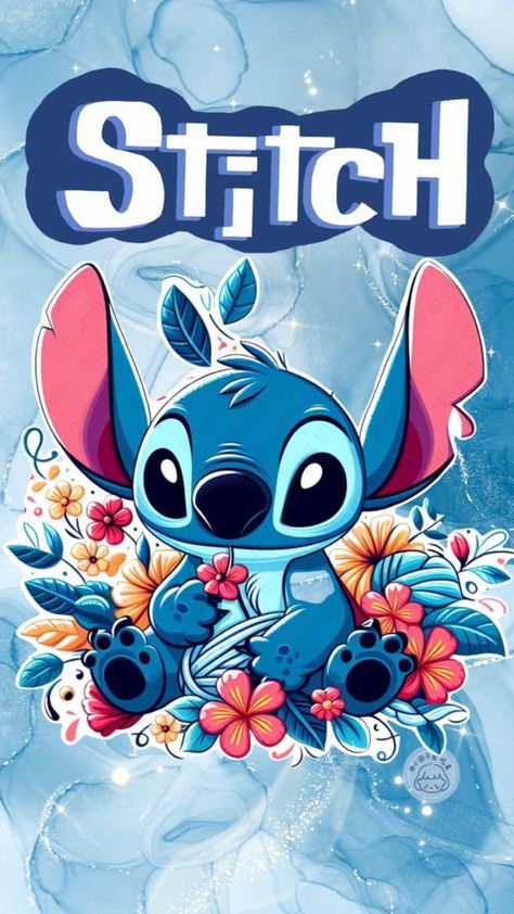 Stitch azul Blue Stitch Wallpaper, Cute Stitch Wallpapers, Stitch Wallpaper Iphone, Wallpaper Stitch, Lilo And Stitch Tattoo, Lilo And Stitch Characters, Stitch Wallpaper, ليلو وستيتش, Stitch Coloring Pages