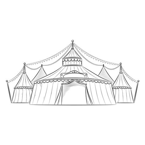 Grand drawing circus tents #AD , #sponsored, #paid, #drawing, #circus, #tents, #Grand Circus Tent Drawing, Circus Tent Illustration, Tent Drawing, Circus Tents, Carnival Tent, Carnival Fantasy, Procreate Ipad Art, Night Circus, Circus Tent