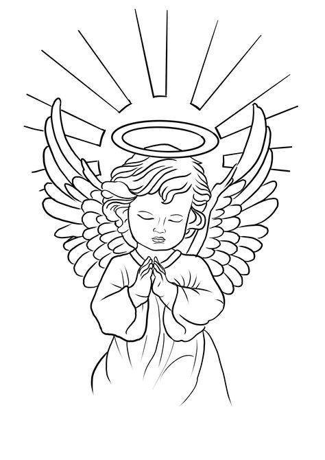 Anaheim Angels Tattoo, Angel Tattoo Designs For Men Stencil, Halo Angel Tattoo, Angelic Tattoos Men, Angels Tattoo For Women, Baby Angel Tattoo For Men, Angel Tattoo On Hand, Garcia Tattoo Last Name, Angle Tattoo Design