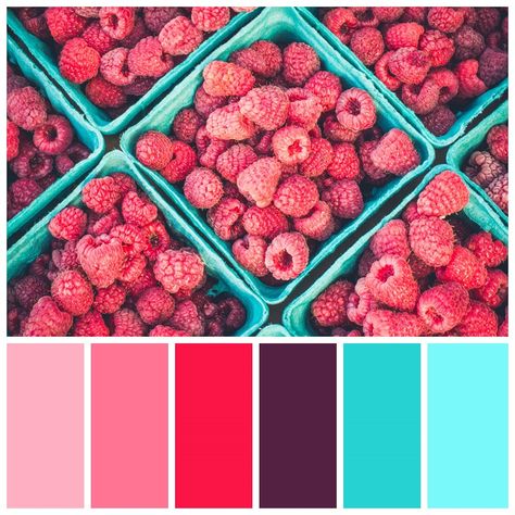 Bead Combos, Aqua Color Palette, Teal Color Palette, Morning Beach, Collection Decor, Color Palette Challenge, Red Colour Palette, Rose Purple, Red Violet