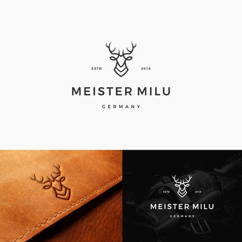 Looking for a logo: we are selling handcrafted, modern high-quality leather goods | Logo design contest | 99designs Logo For Leather Brand, Leather Branding Design, Leather Logo Ideas, Leather Logo Design, Leather Brand Logo, Leather Branding, Bus Ideas, Logo Design Mockup, Brand Name Bags