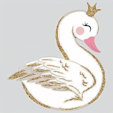 Swan Clipart, Lake Party, Mom Art, Black Love Art, Baby Svg, Swan Lake, Picture On Wood, 7th Birthday, Embroidery Projects