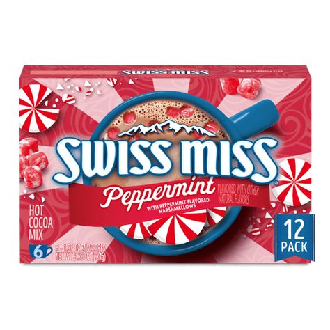 Hot Cocoa Drink, Flavored Marshmallows, Cocoa Drink, Peppermint Hot Cocoa, Peppermint Marshmallows, Hot Cocoa Mix, Swiss Miss, Peppermint Hot Chocolate, White Hot Chocolate