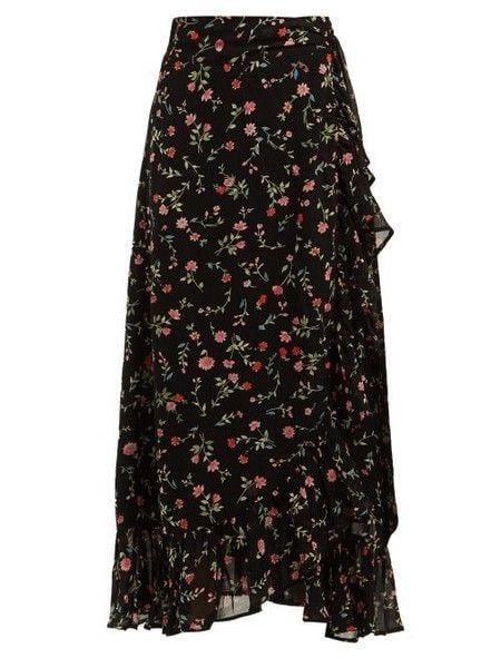 Encanto Clothes, Long Skirt Floral, Wrap Skirt Outfit, Bridesmaid Dresses Ideas, Georgette Skirt, Long Skirt Fashion, Mode Hippie, Sequence Work, Dresses Ideas