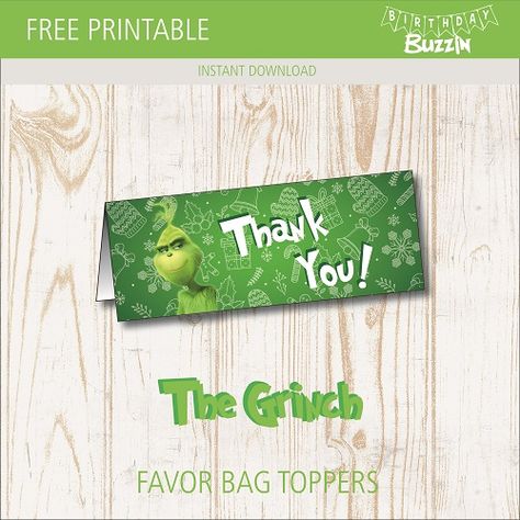 Grinch Kisses Tag, Grinch Party Favors, Grinch Popcorn, Grinch Baby, Grinch Birthday, Birthday Treat Bags, Favor Bag Toppers, Grinch Christmas Party, Candy Snacks