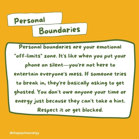 Let's establish healthy boundaries to cultivate a peaceful mind and balanced life ✒ ➖ . . . . . . . . . . #thepsychsocietyy #mentalhealthawareness #psychology #personalboundaries #therapy #healthylifestyle Take A Hint, Peaceful Mind, Personal Boundaries, Healthy Boundaries, Balanced Life, Life Balance, Mental Health Awareness, Peace Of Mind, Boundaries