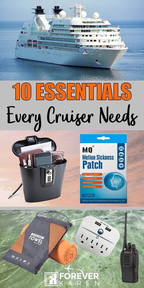 Cruising Essentials, Cruise Packing Tips, Carribean Cruise, Birthday Cruise, Cruise Packing, Cruise Essentials, Celebrity Cruise, Collapsible Water Bottle, Packing List For Cruise