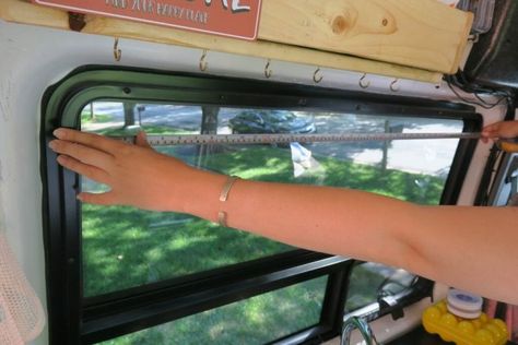 Diy Rv Window Treatments, Motorhome Window Treatments, Rv Roller Shades, Window Treatments For Campers, Caulking Rv Windows, Camper Window Treatments Diy, Trailer Curtains Ideas, Camper Blinds Window Treatments, Rv Blinds Ideas Diy